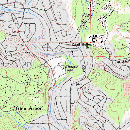 Topographic Map of Newell Creek, CA
