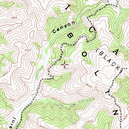 Topographic Map of Nicasio, CA