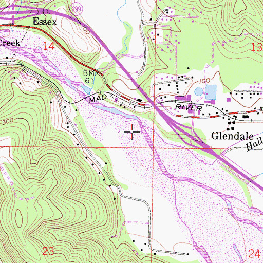 Topographic Map of Noisy Creek, CA
