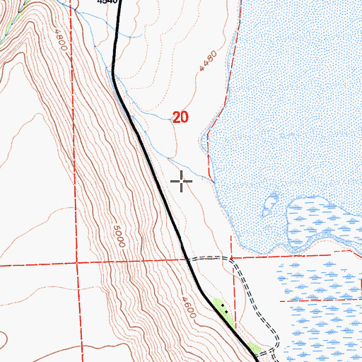 Topographic Map of North Barber Creek, CA