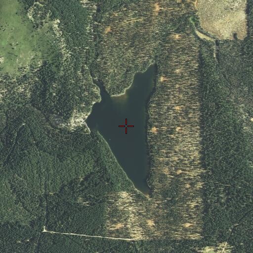 Aerial/Satellite Image of North Battle Creek Reservoir, CA