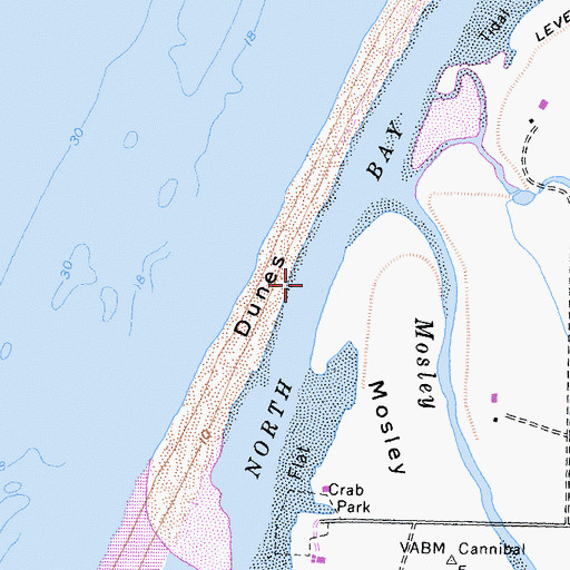 Topographic Map of North Bay, CA