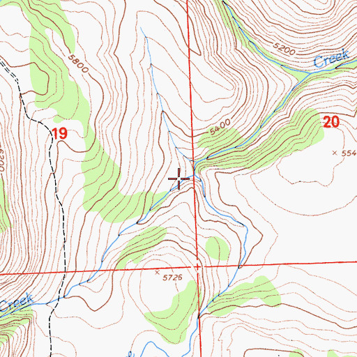 Topographic Map of North Creek, CA