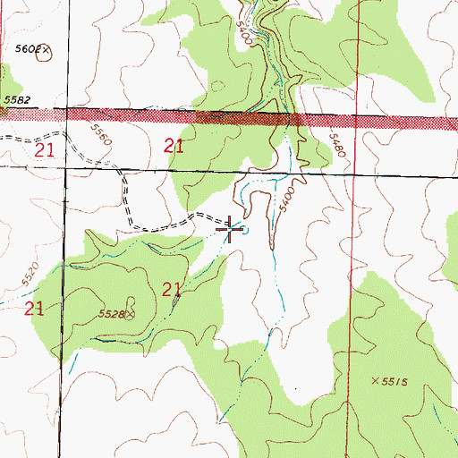 Topographic Map of Grassie Point Reservoir, AZ