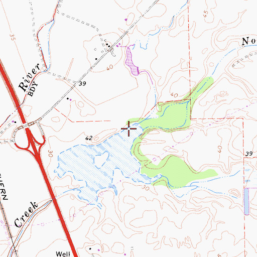 Topographic Map of North Fork Badger Creek, CA