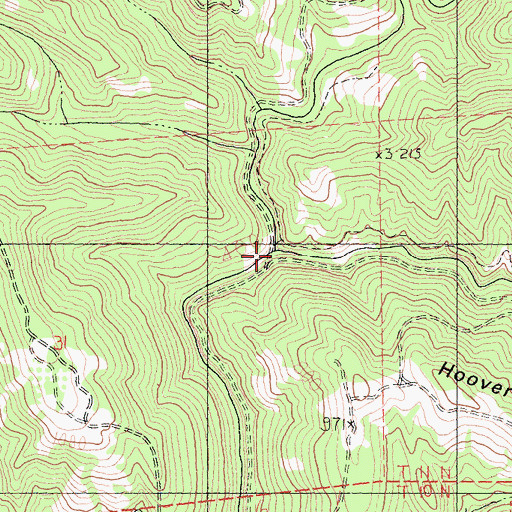 Topographic Map of North Fork Buckeye Creek, CA