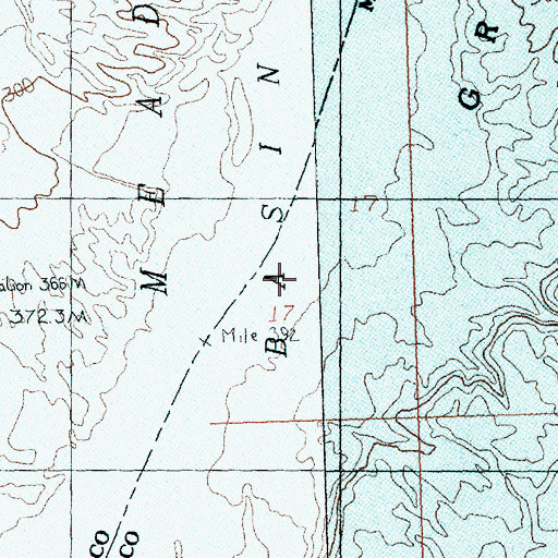 Topographic Map of Greggs Ferry (historical), AZ