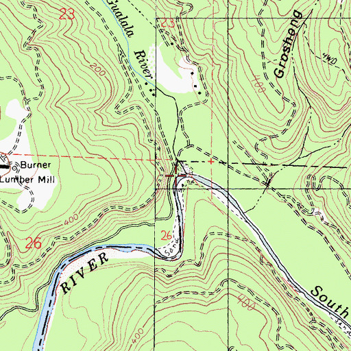 Topographic Map of North Fork Gualala River, CA