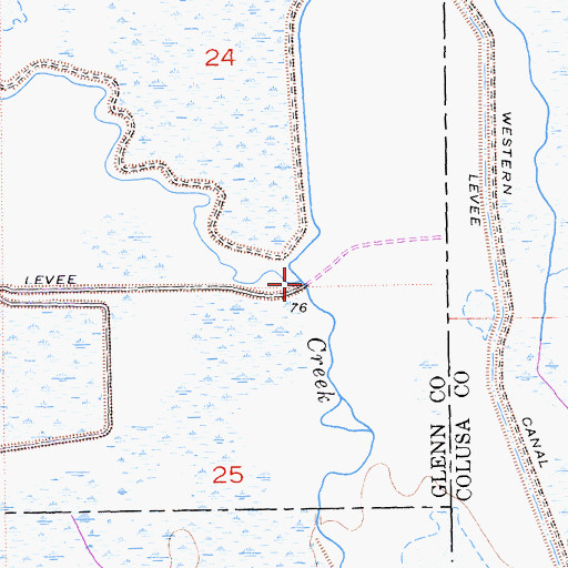 Topographic Map of North Fork Logan Creek, CA