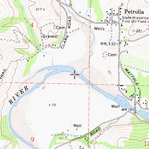 Topographic Map of North Fork Mattole River, CA