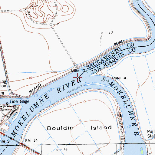 Topographic Map of North Mokelumne River, CA