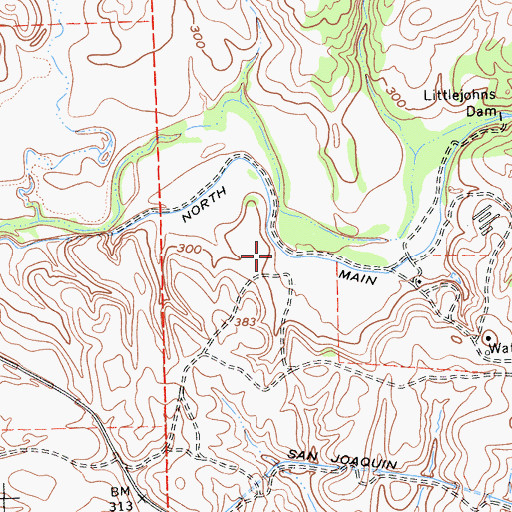 Topographic Map of North San Joaquin Main Canal, CA