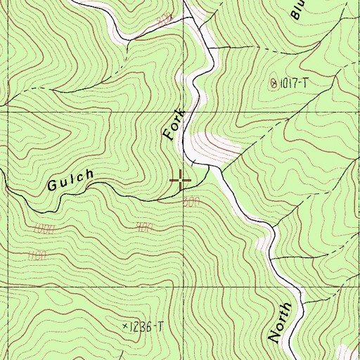 Topographic Map of Norway Gulch, CA
