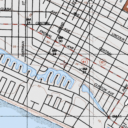 Topographic Map of Saint Joseph Notre Dame High School, CA