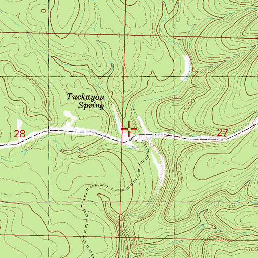 Topographic Map of Hells Canyon, AZ