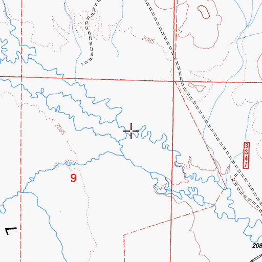 Topographic Map of O'Harrel Canyon Creek, CA