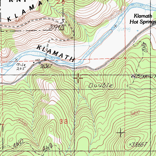 Topographic Map of Oak Grove School, CA