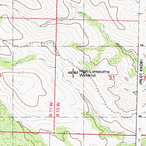 Topographic Map of High-Lonesome Windmill, AZ