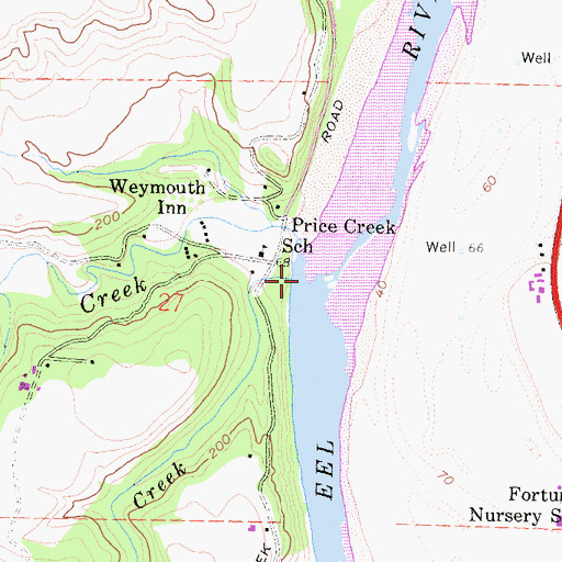 Topographic Map of Oil Creek, CA