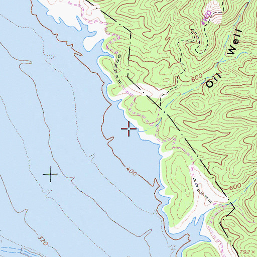 Topographic Map of Oil Well Canyon, CA