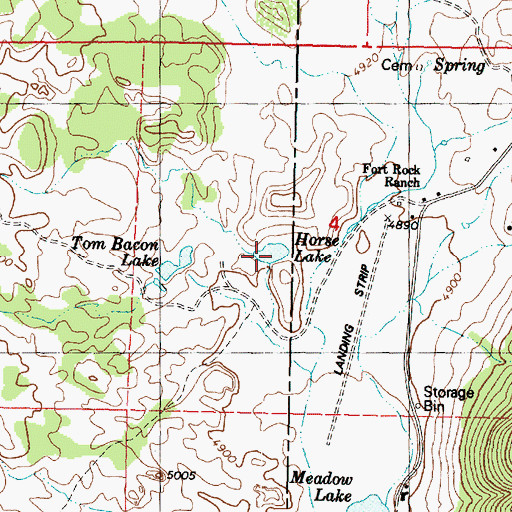 Topographic Map of Horse Lake, AZ