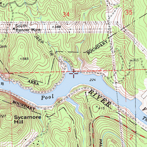 Topographic Map of Oregon Gulch, CA