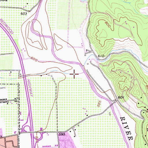 Topographic Map of Orrs Creek, CA