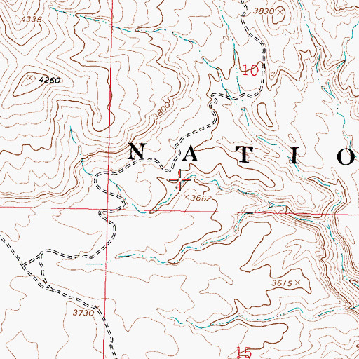 Topographic Map of Iverson Tank, AZ