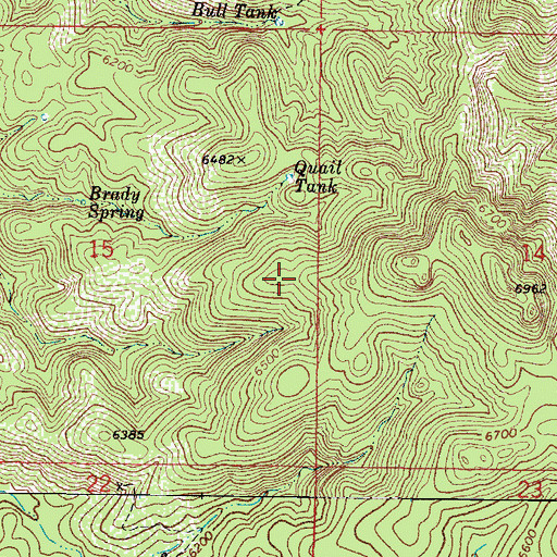 Topographic Map of James Well, AZ