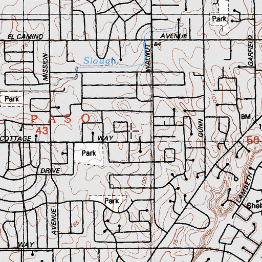 Topographic Map of Our Lady of the Assumption School, CA