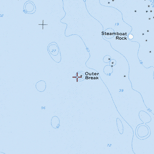 Topographic Map of Outer Break, CA