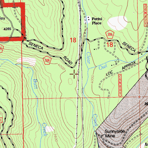 Topographic Map of Owl Creek, CA