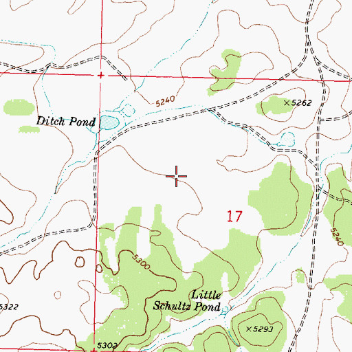 Topographic Map of Jones Pond, AZ