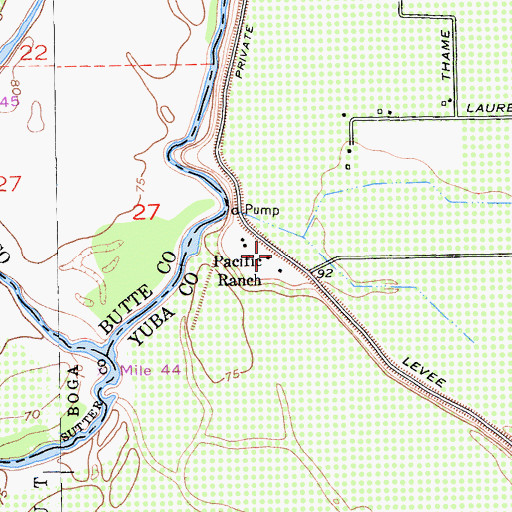 Topographic Map of Pacific Ranch, CA