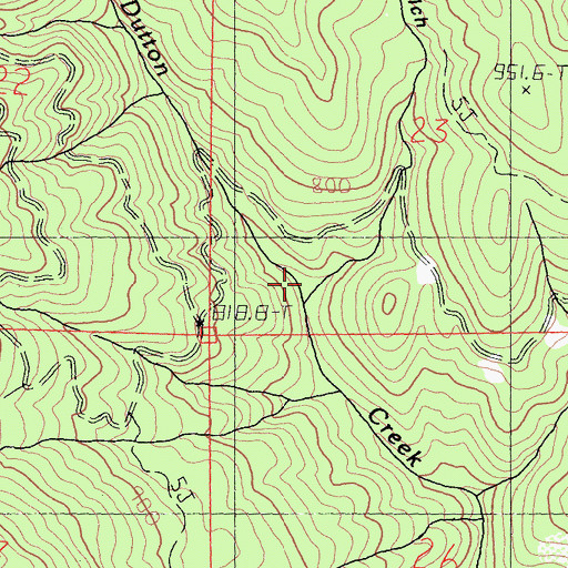 Topographic Map of Page Gulch, CA