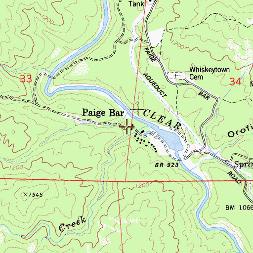 Topographic Map of Paige Soube, CA
