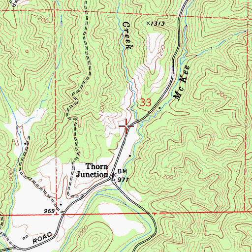 Topographic Map of Painter Creek, CA