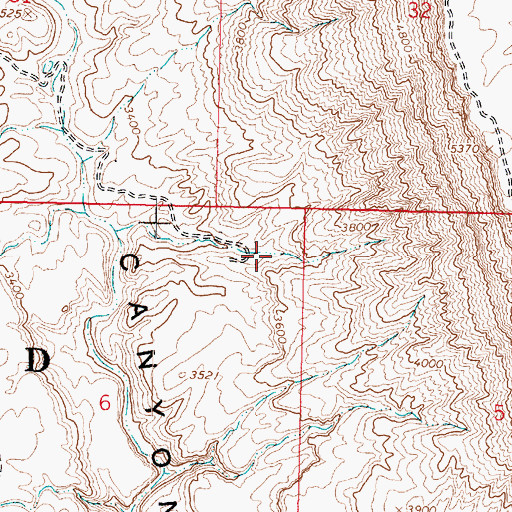 Topographic Map of Keyhole Dam, AZ