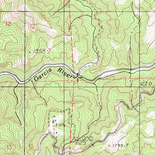 Topographic Map of Pardaloe Creek, CA