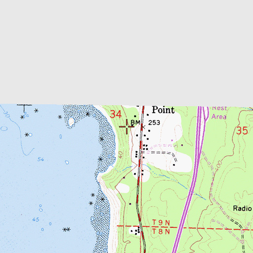 Topographic Map of Patricks Point, CA