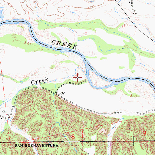 Topographic Map of Patterson Creek, CA