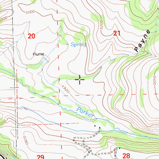 Topographic Map of Payne Canyon, CA