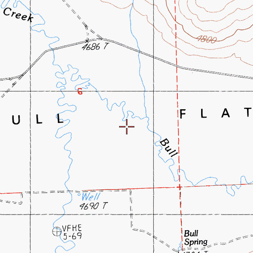 Topographic Map of Pea Creek, CA
