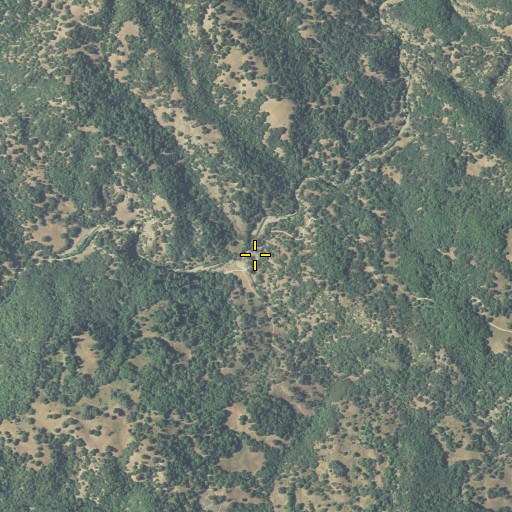 Aerial/Satellite Image of Pechaco Creek, CA