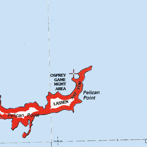 Topographic Map of Pelican Point, CA