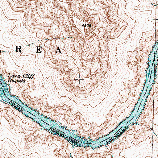 Topographic Map of Lava Cliff, AZ