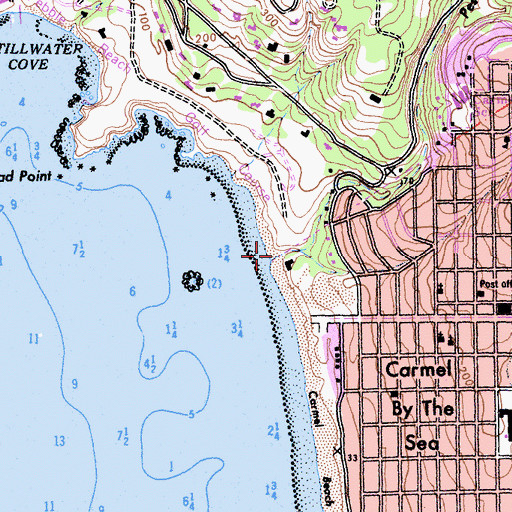 Topographic Map of Pescadero Canyon, CA