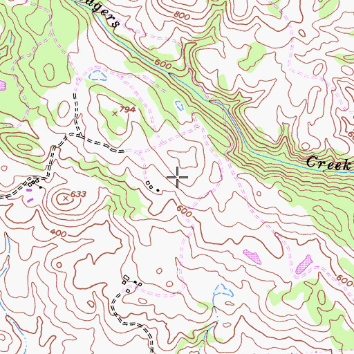 Topographic Map of Petaluma, CA
