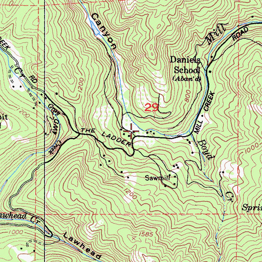 Topographic Map of Pickle Canyon, CA
