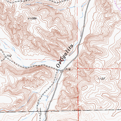 Topographic Map of Piedra Azul Creek, CA